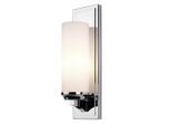 Elstead Lighting , Chromfarben , Metall, Glas , 12.9x40.9x11.4 cm , RoHS ,