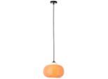 Brilliant , Orange , Metall, Glas , 30x128.5x30 cm , beliebig kürzbar ,