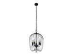 Möbelix , Schwarz , Metall, Glas , 150 cm , Beleuchtung, Innenleuchten, Hängeleuchten, Kronleuchter