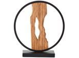 Brilliant , Schwarz , Holz, Metall , 8.5x27.8x25.8 cm , Schnurschalter , Beleuchtung, Innenleuchten, Tischlampen, Tischlampen