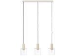 Brilliant , Beige, Transparent , Metall, Glas , 18x150x98 cm , höhenverstellbar ,