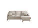 P & B , Beige , Textil , Buche , Uni , Füllung: Schaumstoff,Schaumstoff , L-Form , 228x150 cm , Made in EU , Typenauswahl, Stoffauswahl, Liegefunktion, seitenverkehrt erhältlich, Schlafen auf Sitzhöhe, Rücken echt, Armteil links, Armteil rechts ,
