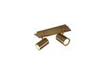 Trio Leuchten , Messingfarben , Metall , 30x15x9 cm ,