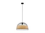 Eglo , Naturfarben, Schwarz , Holz, Metall , Rattan , massiv , rund , 110 cm ,