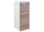 Mid.you , Weiß, Eichefarben , Holzwerkstoff , 1 Fächer , 1 Schublade(n) Schubladen , 33.0x88.5x35.0 cm , Made in Germany , hängend ,