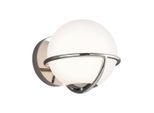 Elstead Lighting , Nickelfarben , Metall, Glas , 17.1x21x18.1 cm , Grüner Punkt, RoHS , Beleuchtung, Innenleuchten, Wandleuchten, Wandleuchten
