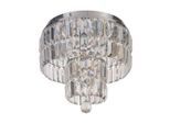 Möbelix , Chromfarben , Metall, Glas , 33 cm , Beleuchtung, Innenleuchten, Badezimmerlampen, Badezimmer-Deckenleuchten