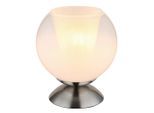 Globo , Grau, Klar , Metall, Kunststoff, Glas , rund , 19 cm , CE , Wippschalter ,