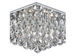 Möbelix , Klar, Silberfarben , Metall, Glas , 44x17x44 cm , Beleuchtung, Innenleuchten, Deckenleuchten