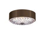 Elstead Lighting , Braun, Messingfarben , Metall, Glas , 13.7 cm , Grüner Punkt, RoHS , Beleuchtung, Innenleuchten, Deckenleuchten