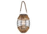 Globo , Klar, Naturfarben, Schwarz , Metall, Kunststoff, Naturmaterialien , 16.5x40.5x16.5 cm , CE , mit Schalter ,