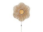 Good & Mojo , Naturfarben , Naturmaterialien , Blume , 20 cm , Beleuchtung, Innenleuchten, Wandleuchten, Wandleuchten