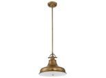 Elstead Lighting , Messingfarben , Metall, Glas , 37.7 cm , RoHS , Beleuchtung, Innenleuchten, Hängeleuchten