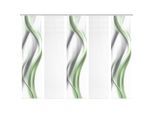 Möbelix , Grau, Grün, Weiß , Textil , Graphik , 60x260 cm , Oeko-Tex® Standard 100 , mit Beschwerungsstab, mit Flauschband, Öffnung für Beschwerungsstab, mit Paneelwagen , Heimtextilien, Vorhänge, Fertigvorhänge, Flächenvorhänge