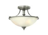 Elstead Lighting , Nickelfarben , Metall, Glas , 30.5 cm , Grüner Punkt, RoHS , Beleuchtung, Innenleuchten, Deckenleuchten