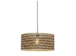 Good & Mojo , Naturfarben, Schwarz , rund , 22 cm , LED-Leuchtmittel austauschbar , Beleuchtung, Innenleuchten, Hängeleuchten