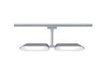 Paulmann , Chromfarben , Metall , 37.5x17x2.6 cm , verstellbare Spotlights, mit Schalter , Beleuchtung, Innenleuchten, Schienensysteme