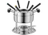 Mäser , Silberfarben , Metall , Spritzschutz mit integrierter Gabelhalterung , Küche, Küchenelektrogeräte, Tischgrills & Fondue, Fondue