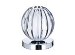Möbelix , Chromfarben , Metall , rund , 14 cm , 3 Helligkeitsstufen ,