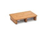 Zeller Present , Naturfarben , Holz, Kunststoff , Bambus , 41x27x9 cm , Auffangwanne , Kochen & Essen, Küchenutensilien, Schneidebretter