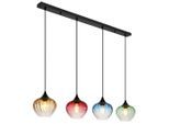 Globo , Grün, Klar, Orange, Schwarz , Metall, Glas, Textil , 18x120x111 cm , CE , beliebig kürzbar ,