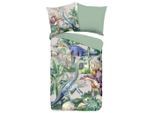 Möbelix , Mehrfarbig , Textil , Dinosaurier , 135x200 cm , atmungsaktiv , Kinder- & Jugendzimmer, Kinderbettwäsche