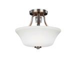 Elstead Lighting , Nickelfarben , Metall, Glas , 29.7 cm , Grüner Punkt, RoHS , Beleuchtung, Innenleuchten, Deckenleuchten