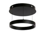 Möbelix , Schwarz , Metall , rund , 12.5 cm , höhenverstellbar , Beleuchtung, Innenleuchten, Hängeleuchten, LED-Hängeleuchten