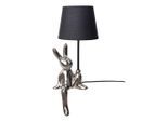 Näve , Schwarz , Keramik , Tierform , 45 cm , TÜV-geprüft , Zugschalter , Beleuchtung, Innenleuchten, Tischlampen, Tischlampen