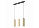 Möbelix , Goldfarben , Metall , 50x90x90 cm , Made in Europe, Europäischer Sicherheitsstandard , Beleuchtung, Innenleuchten, Hängeleuchten, Hängeleuchten mehrflammig
