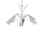 Möbelix , Weiß , Metall, Glas , 100 cm , Beleuchtung, Innenleuchten, Hängeleuchten, Kronleuchter