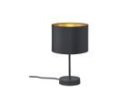 Trio Leuchten , Schwarz, Goldfarben , Metall , 33 cm , Beleuchtung, Innenleuchten, Tischlampen, Tischlampen
