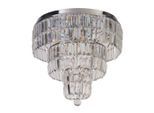 Möbelix , Chromfarben , Metall, Glas , 45 cm , Beleuchtung, Innenleuchten, Badezimmerlampen, Badezimmer-Deckenleuchten