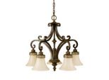 Elstead Lighting , Walnussfarben , Metall, Glas , 66 cm , RoHS ,