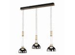 Fischer & Honsel , Schwarz, Goldfarben , Metall, Glas , 9x150x20 cm , höhenverstellbar , Beleuchtung, Innenleuchten, Hängeleuchten, Pendelleuchten