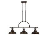 Elstead Lighting , Bronzefarben , Metall, Glas , 34.3x73x133.3 cm , RoHS , Beleuchtung, Innenleuchten, Hängeleuchten, Hängeleuchten mehrflammig