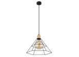 Globo , Braun, Schwarz , Holz, Metall , 120 cm , Beleuchtung, Innenleuchten, Hängeleuchten