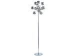 Näve , Chromfarben , Glas , 167 cm , Beleuchtung, Innenleuchten, Stehleuchten