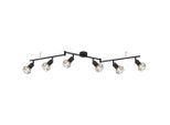 Globo , Schwarz , Metall , 8x22x120 cm , drehbar, verstellbare Spotlights , Beleuchtung, Innenleuchten, Strahler & Spots