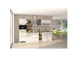 Küchenblock Mailand m. Geräte Weiß Hochglanz
