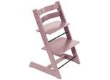 Stokke Hochstuhl , Mauve , Holz , Buche , 46x79x49 cm , Fussstütze verstellbar, Sitzfläche verstellbar , Baby- und Kindermöbel, Babyzimmer, Hochstühle