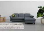 Ecksofa SIT & MORE "Maggiore L-Form", grau (dunkelgrau), B:258cm T:173cm, 98% Polyester, 2% Polyamid, Sofas, Ecksofa, wahlweise mit Kopfteilverstellung, Bettfunktion und Bettkasten