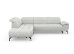 Ecksofa SIT & MORE "Cool L-Form", grau (hellgrau), B:272cm H:79cm T:220cm, Sofas, Ecksofa, wahlweise mit Kopfteilverstellung und Vorziehsitz motorisch