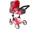 Kombi-Puppenwagen CHIC2000 "Jara, Butterfly", bunt (butterfly), Puppenwagen, KinderB:70cm H:85cm T:70cm, Kunststoff, Polyester, Stahl, Kombi-Puppenwagen, B:70cm H:85cm T:70cm