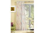 Gardine HOME WOHNIDEEN "Colorado Springs", rot, B:140cm H:245cm, Voile, Polyester, Gardinen, Gardine, HxB: 245x140