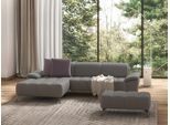 Ecksofa SIT & MORE "Cool L-Form", silber, B:290cm H:79cm T:185cm, Sofas, Ecksofa, wahlweise mit Kopfteilverstellung und Vorziehsitz, motorisch