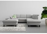 Ecksofa SIT & MORE "Maggiore L-Form", grau, B:261cm T:224cm, 95% Polyester, 5% Polyamid, Sofas, Ecksofa, wahlweise mit Kopfteilverstellung, Bettfunktion und Stauraum