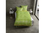 Bettwäsche CASATEX "Oria", lind, B/L: 135cm x 200cm, 1 Stk., 1 Stk., Satin, B/L: 80cm x 80cm, 2 tlg., Satin, Bezug: 100% Baumwolle, Bettwäsche, Bettwäsche, Ornamente und modern