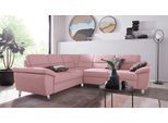 Ecksofa SIT & MORE "Sorano L-Form", rosa (altrosa), B:249cm H:88cm T:229cm, Sofas, Ecksofa, wahlweise mit Bett- und Relaxfunktion, inkl. Bettkasten