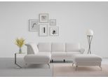 Ecksofa SIT & MORE "Fashion L-Form", silber, B:250cm H:84cm T:207cm, Sofas, Ecksofa, wahlweise mit Kopfteilverstellung, Vorziehsitz, motorisch, Nickelfüße
